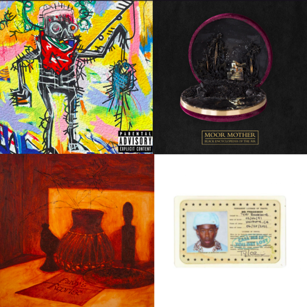 Best Albums of 2021 collage